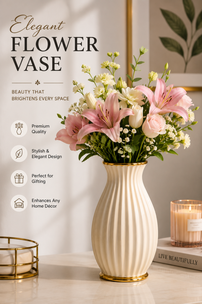 Home decor flower vase